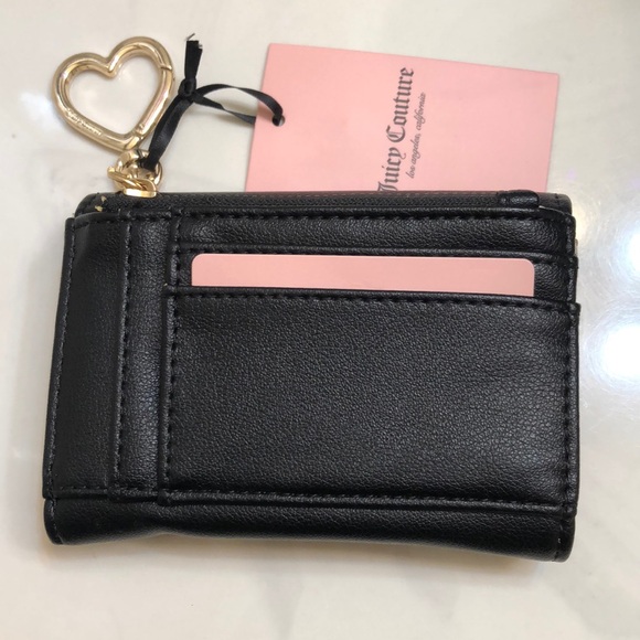 Juicy Couture Liquorice Love Never Dies Double Sided Trifold Wallet NWT - Picture 10 of 16